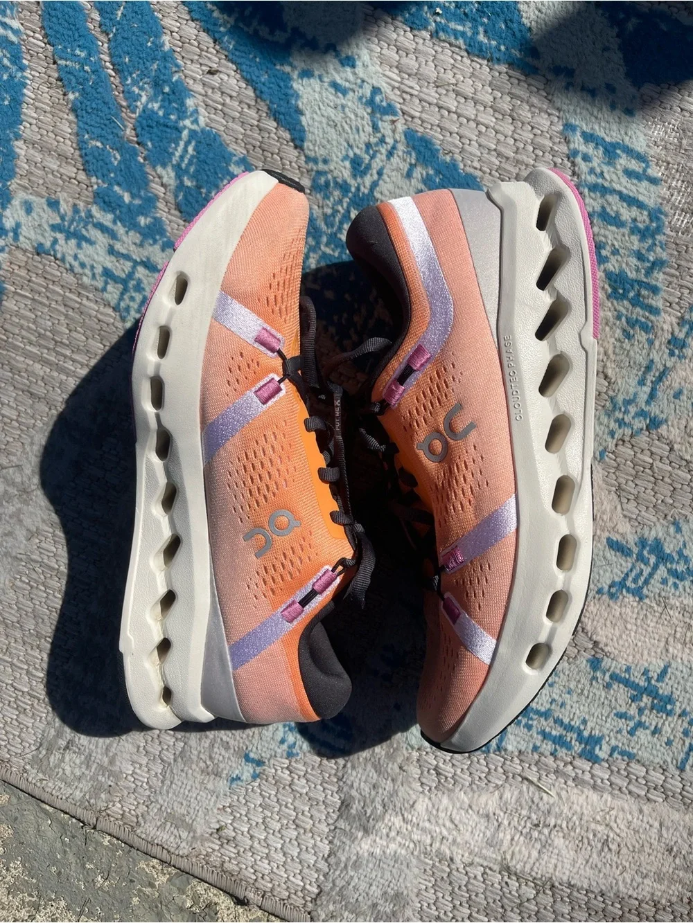 On Running Womens Cloudsurfer 2 Tangerine Ivory Size 9